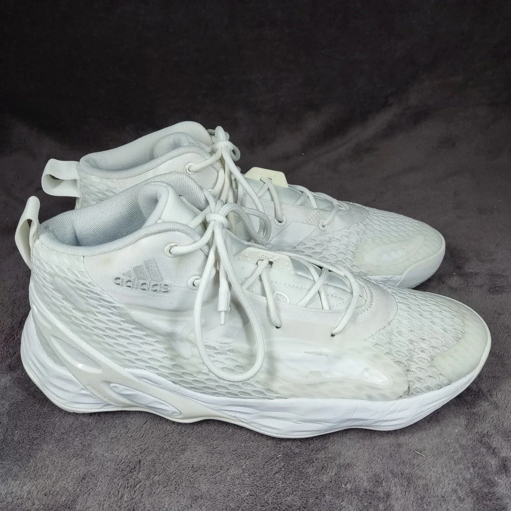 Adidas Exhibit A White Basketball Shoes Mens Size 10.5‎ H67748